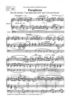 Drei Choralparaphrasen op. 17 von Karl Hoyer 