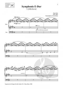 Symphonie in E-Dur, 1. und 2. Satz von Hans Rott 