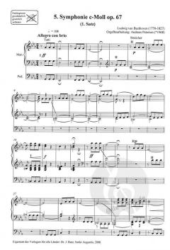 5. Symphonie c-Moll op. 67 - 1. Satz: Allegro con brio von Ludwig van Beethoven für Orgel im Alle Noten Shop kaufen