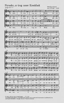 Fürwahr, er trug; Also hat Gott die Welt geliebt (Melchior Franck) 