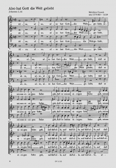 Fürwahr, er trug; Also hat Gott die Welt geliebt (Melchior Franck) 