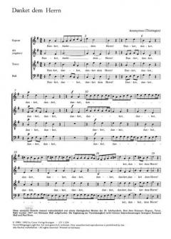 Danket dem Herren, denn er ist freundlich 