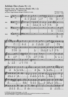 Jubilate Deo; Factus est (Orlando di Lasso) 