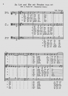 Mit Dank wir sollen loben; Zu Lob und Ehr (Sethus Calvisius) 