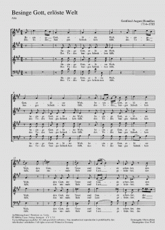 Besinge Gott; Sieh, oh Mensch (Gottfried August Homilius) 
