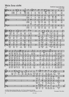 Mir hast du Arbeit gemacht; Mein Jesu stirbt (Gottfried August Homilius) 