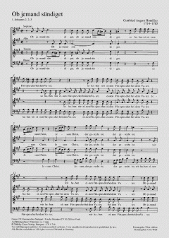Ob jemand sündiget; Siehe, des Herrn (Gottfried August Homilius) 