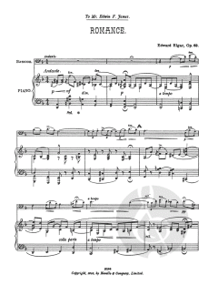 Romance Op. 62 von Edward Elgar 