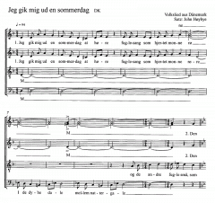 European Folksongs For mixed voices 