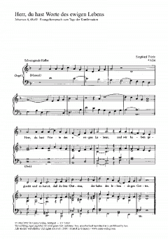 Gott ist die Liebe; Herr, du hast Worte (Siegfried Thiele) 