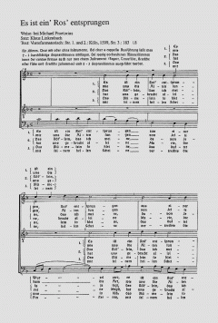 Linkenbach- Praetorius: Es ist ein Ros entsprungen 