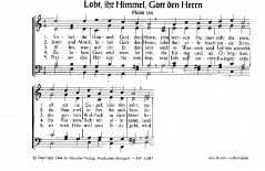 Alles, was Odem hat; Lobt, ihr Himmel; Mein Seel soll loben 