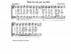 Der Mond ist aufgegangen; Müde bin ich; Spiele, kleine Flöte (Gerhard Trubel) 