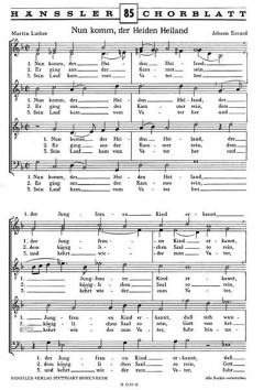 Eccard- Trubel: Nun komm, der Heiden Heiland 