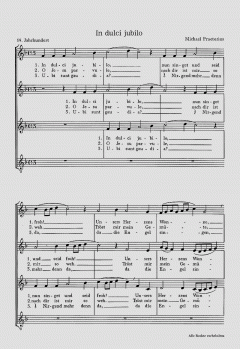In dulci jubilo; Seid fröhlich und jubilieret (Michael Praetorius) 