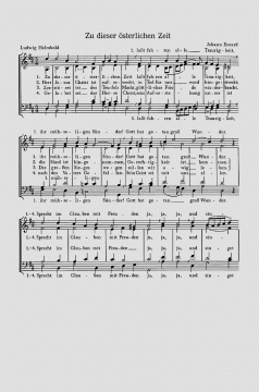 Zu dieser österlichen Zeit (2 Sätze) (Johannes Eccard) 