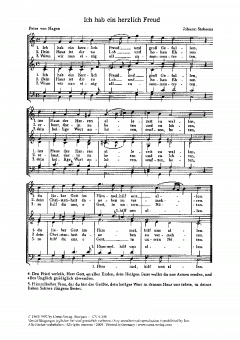 Ich hab ein herzlich Freud 