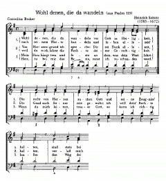 Meim Herzen ist's ein große Freud; Wohl denen, die da wandeln 