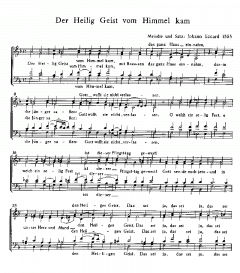 Der Heilig Geist vom Himmel kam; Zu dieser österlichen Zeit (Johannes Eccard) 