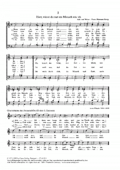 4 Chorsätze von Bach und Kurig 