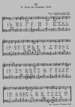 Vier Chorsätze von Bach, Kurig und zwei Kanons von Mozart 