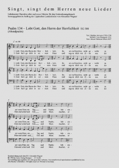 Psalm 134: Lobt Gott, den Herrn 