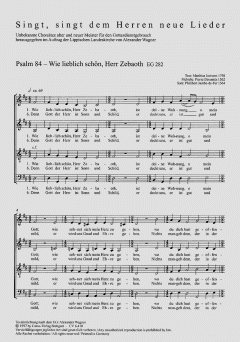 Wie lieblich schön, Herr Zebaoth 