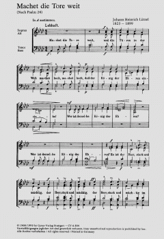 Lützel: Machet die Tore- Grell: Lobe den Herrn 