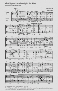 Grell- Homilius: Drei Psalmen 