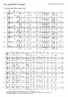 4 geistliche Gesänge (Wolfram Buchenberg) 