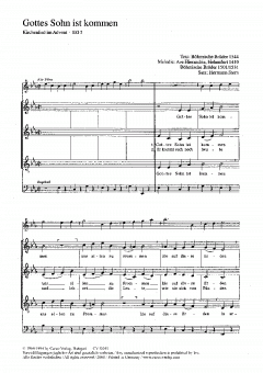 Gottes Sohn ist gekommen; Macht hoch die Tür (Hermann Stern) 