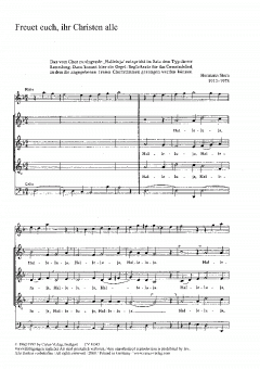 Freuet euch, ihr Christen alle; Ich steh an deiner Krippe hier (Hermann Stern) 