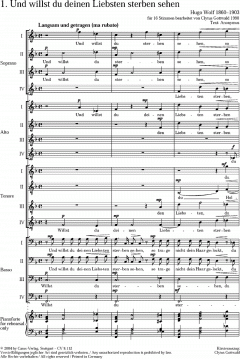 Wolf/Gottwald: Vier Lieder 