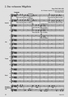 Wolf/Gottwald: Vier Lieder 