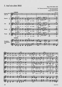 Wolf/Gottwald: Vier Lieder 