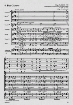 Wolf/Gottwald: Vier Lieder 