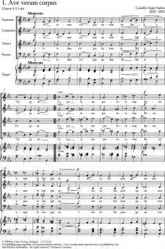 Ave verum corpus; Tantum ergo (Camille Saint-Saëns) 