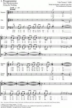 Tormis: Drei Arbeitslieder aus Setu (Veljo Tormis) 