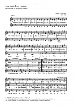 Sechs Chorsätze für Kinderchor 