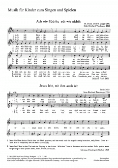 Sechs Chorsätze für Kinderchor 