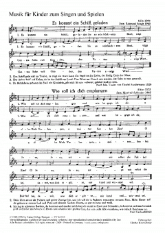 Sieben Chorsätze für Kinderchor von Schlenker und Schulz 