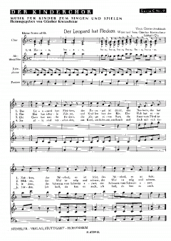 Der Leopard hat Flecken 