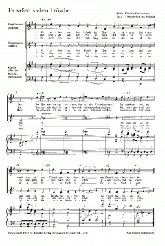Es saßen sieben Frösch (Günther Kretzschmar) 