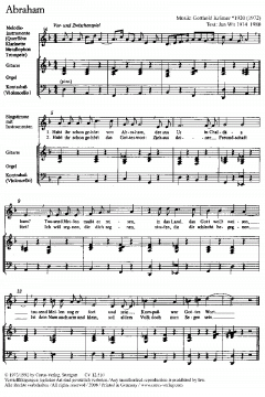 Abraham / Der blinde Bartimäus 
