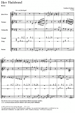 Herr Hadubrand; Morgens früh um sechs (Gotthold Krämer) 