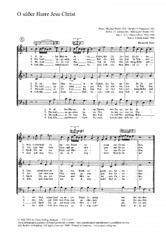 O süßer Herre Jesu Christ 