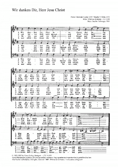 Schweppe: Wir danken dir- Marx: Herzliebster Jesu 