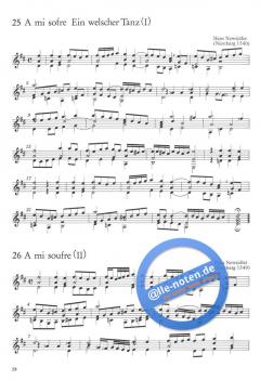 Lautenmusik des 16. Jahrhunderts. Lieder, Tänze und Praeambeln 