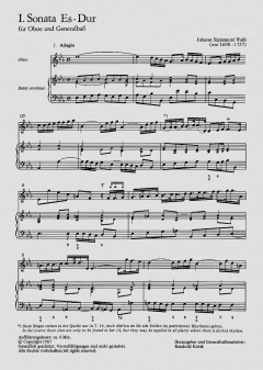 Weiß: Zwei Sonaten von Johann Sigismund Weiss 