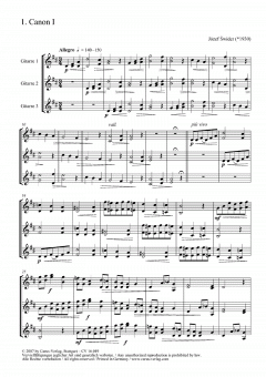 Zehn Miniaturen für drei Gitarren von Józef Swider 